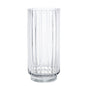 Clear Rochelle Fluted Cylinder Glass Vase (27cm)