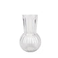 Clear Rochelle Fluted Vase with Onion Base (20cm)