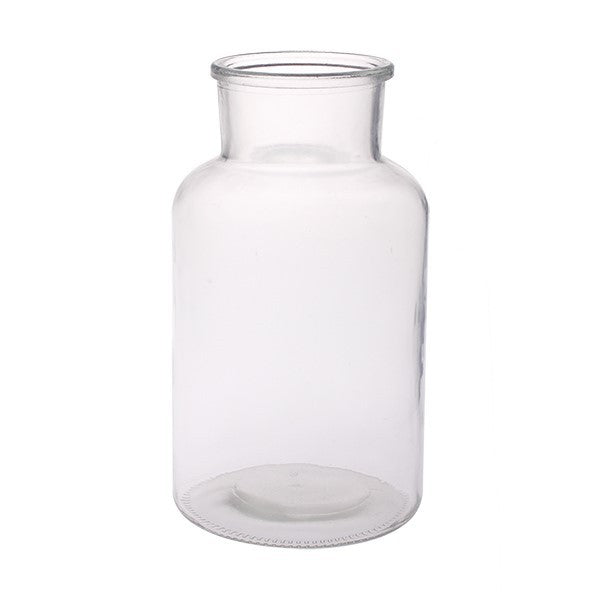 Clear Apothecary Bottle Glass Vase (25cm)