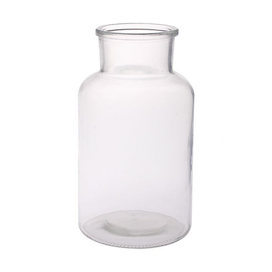 Clear Apothecary Bottle Glass Vase (25cm)
