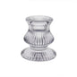 Clear Eliza Glass Taper Candle Holder (6cm)