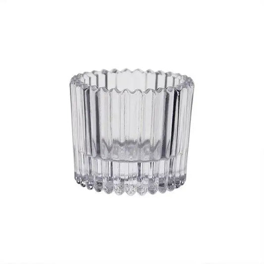 Clear Harrison Glass Tealight Holder (4.5cm)