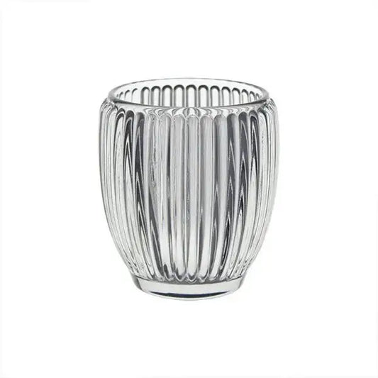 Clear Harriott Tulip Shaped Glass Tealight Holder (9.5cm)