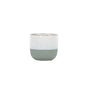 Hortus Green and White Stoneware Pot (13cm H x 14cm Dia)