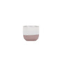 Hortus Pink &amp; White Bordeaux Stoneware Pot (11cm H x 12.5cm Dia)