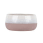 Hortus Pink &amp; White Bordeaux Stoneware Pot (13.5cm H x 25.5cm Dia)