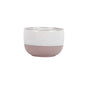 Hortus Pink &amp; White Stoneware Pot (12cm H x 17cm Dia)