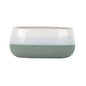 Hortus Green &amp; White Bordeaux Stoneware Pot (13cm H x 26cm Dia)