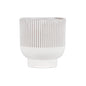 Hortus Cream Toulon Stoneware Pot (21cm H x 20cm Dia)