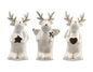 Ceramic Reindeer Ornament (Assorted)