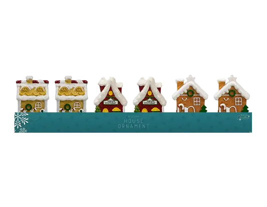 Glittery House Ornaments (Assorted)