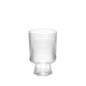 Clear Raised RibbedÂ Vase (21cm)