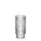 Clear Vase Wide Ribbed (20cm x 9.5cm)