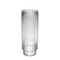 Clear Wide Ribbed Glass Vase (40cm)