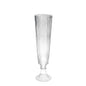 Clear Tall Ribbed Fluted Glass Vase (65cm)