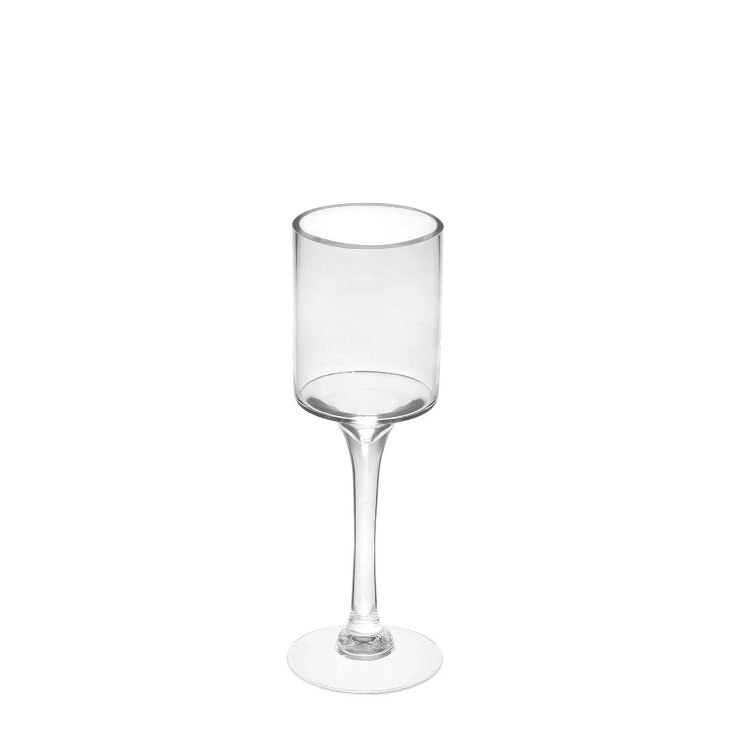 Clear Tall Stem Candle Holder Glass Vase (30cm)