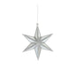 Mirror Star Hanging  Decoration - Silver (12cm)