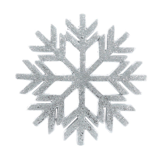 Discover the Silver Snowflake Hanging Decoration (45cm) at Bristow Direct