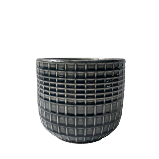 Hortus Grey Braga Pot (11.5cm H x 11.5cm Dia)