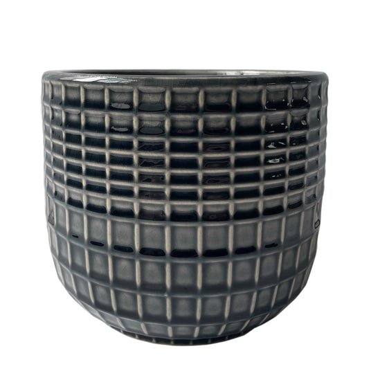Hortus Grey Braga Pot (17cm H x 19.5cm Dia)