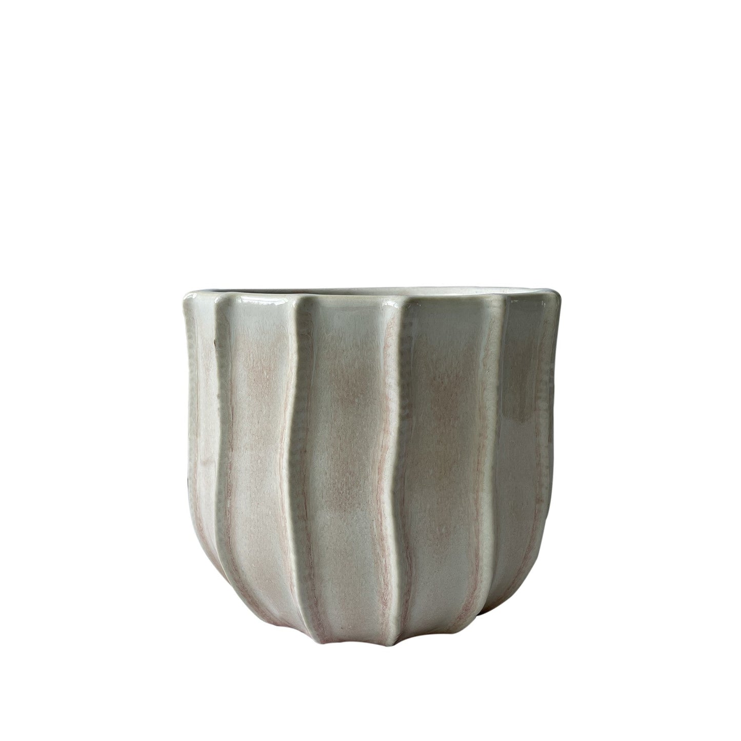 Cream/Pink Hortus Porto Pot (8x7cm)