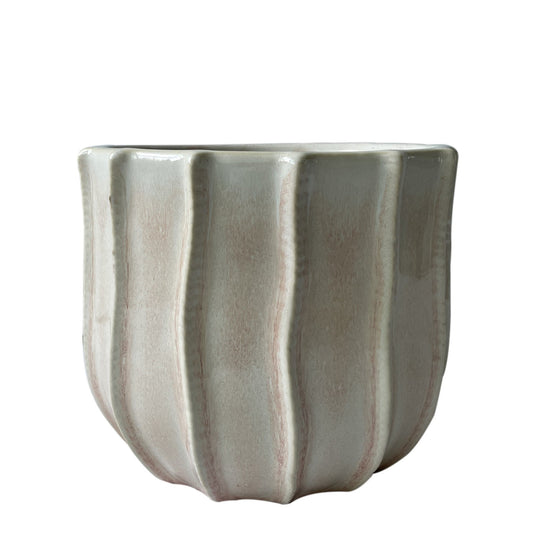 Cream/Pink Hortus Porto Pot (18x15cm)