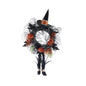 Halloween Wreath Witches Hat &amp; Legs (55cm) - Bristow Direct 