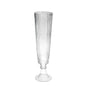 Clear Tall Ribbed Fluted Glass Vase (56cm)