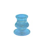 Blue Eliza Glass Taper Candle Holder (6cm)