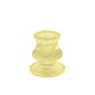 Yellow Eliza Glass Taper Candle Holder (6cm)