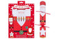 Santa Claus DIY Christmas cracker kit with red festive packaging and star accents