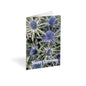 Christmas Blue Sea Holly Folded Card (Pack of 25)