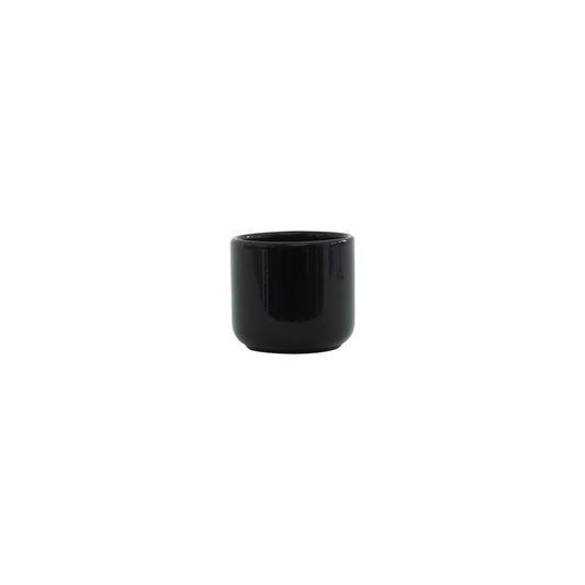 Hortus Havana Glossy Black Ceramic Pot (7cm)