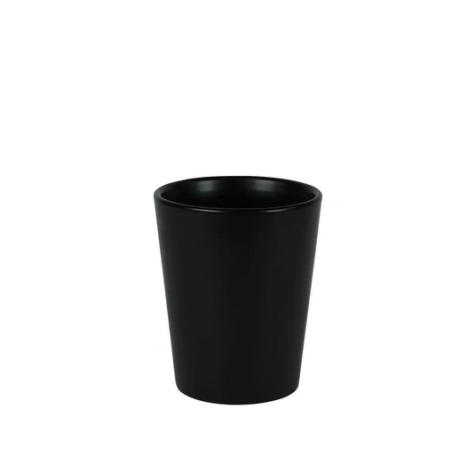 Hortus Vienna Matt Black Ceramic Pot (12cm)