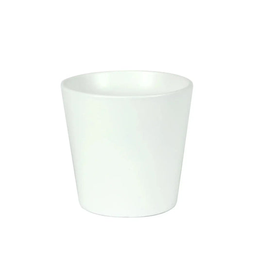 Hortus Vienna Matt White Ceramic Pot (15cm)