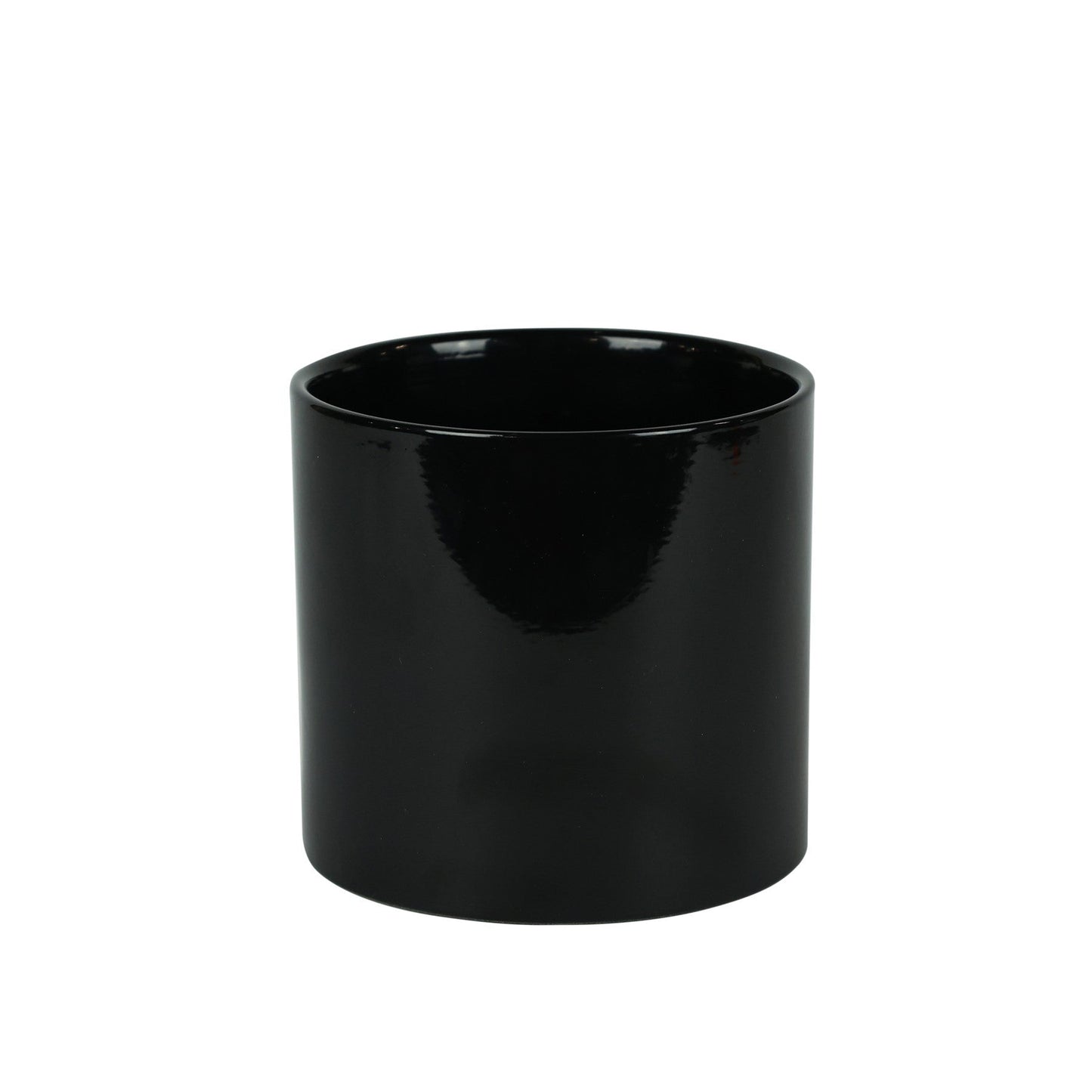 Hortus Glossy Black Ceramic Pot (13cm)