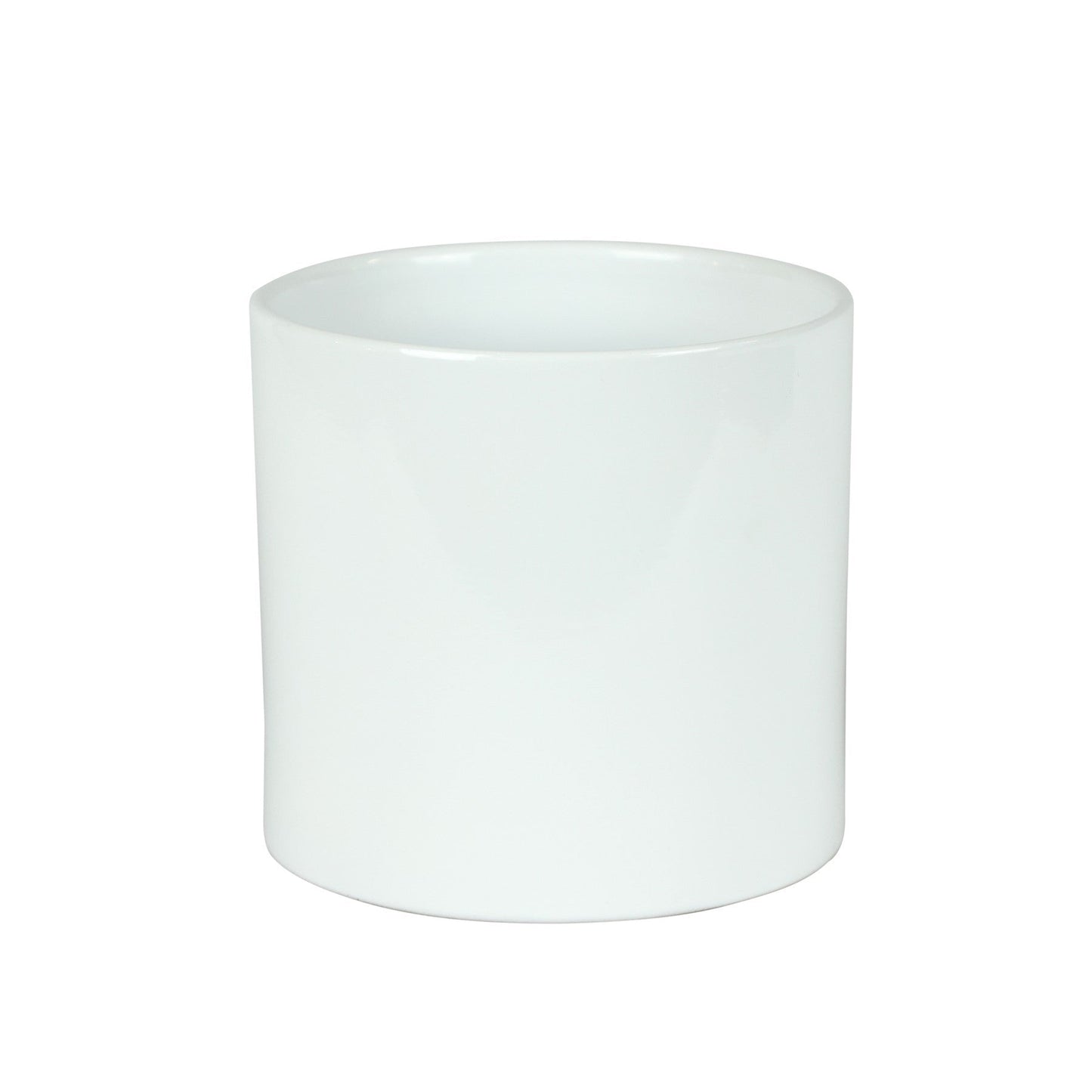 Hortus Sofia Glossy White Ceramic Pot (16cm)