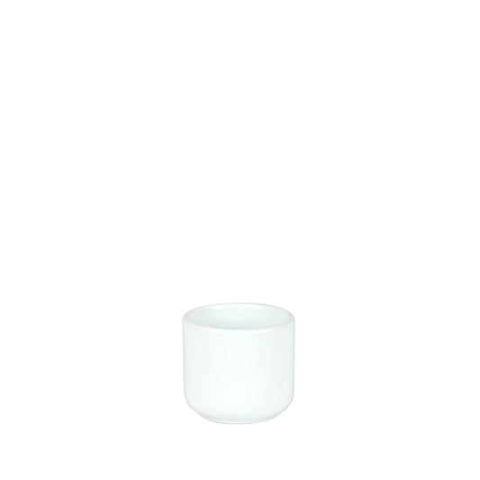 Hortus Havana Glossy White Havana Ceramic Pot (7cm)
