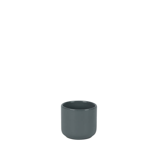 Hortus Havana Glossy Grey Ceramic Pot (7cm)