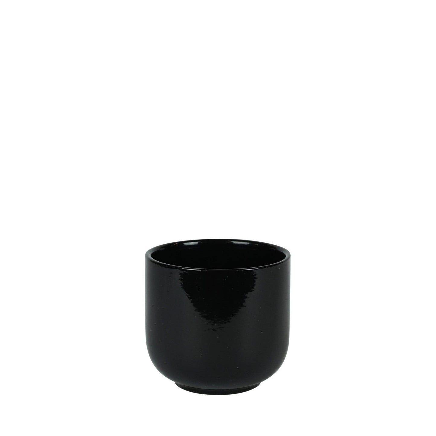 Hortus Havana Glossy Black Ceramic Pot (11cm)