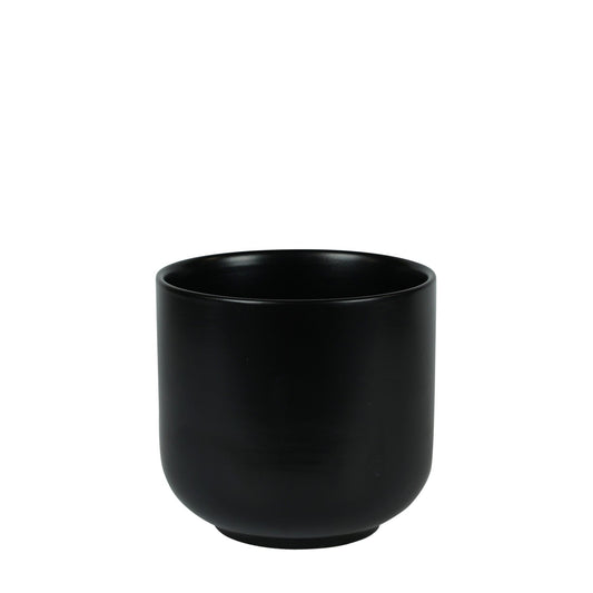 Hortus Havana Matt Black Ceramic Pot (15cm)