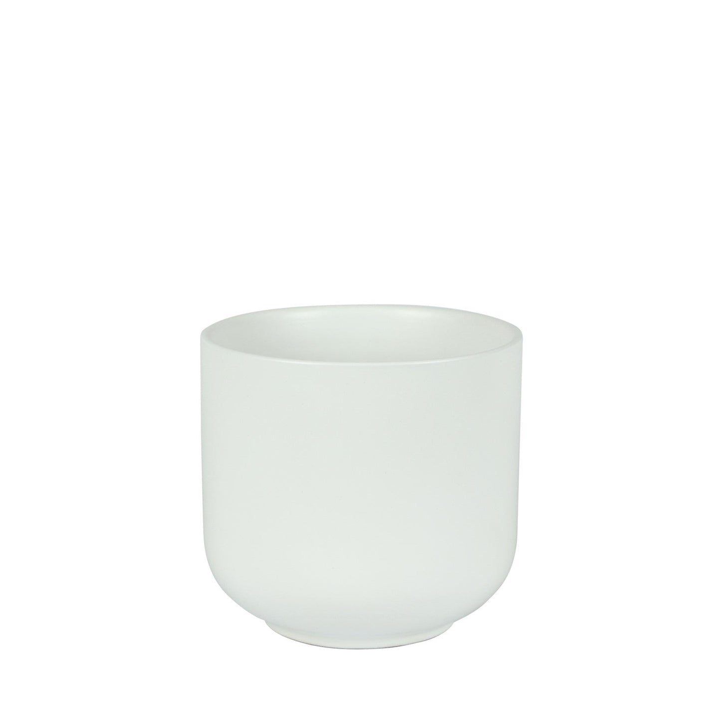 Hortus Havana Matt White Ceramic Pot (15cm)