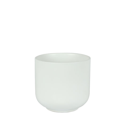 Hortus Havana Matt White Ceramic Pot (15cm)