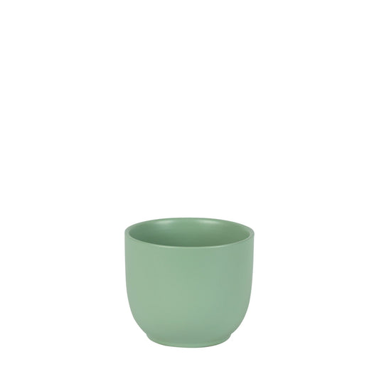 Matt Sage Hortus Cairo Pot (12x10cm)