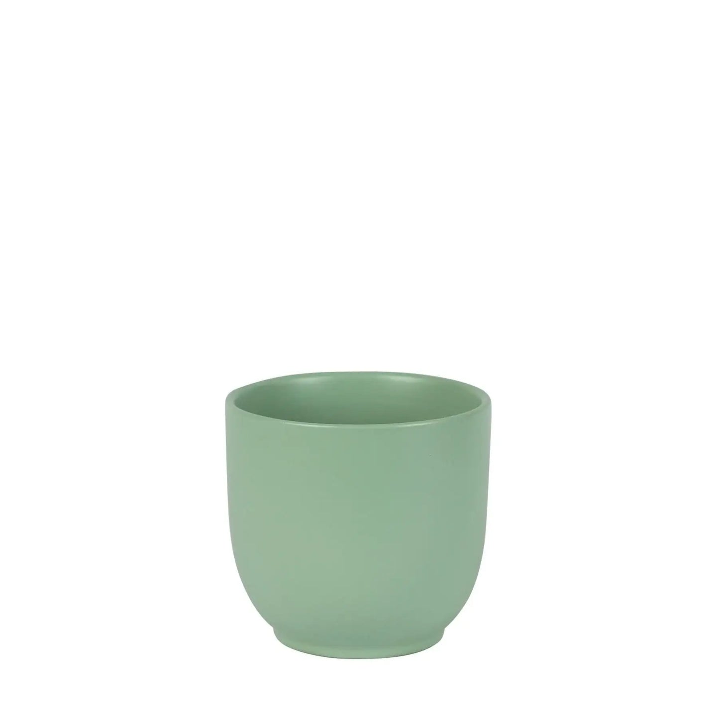 Hortus Matt Sage Green Cairo Pot (12cm H x 12.5cm Dia)
