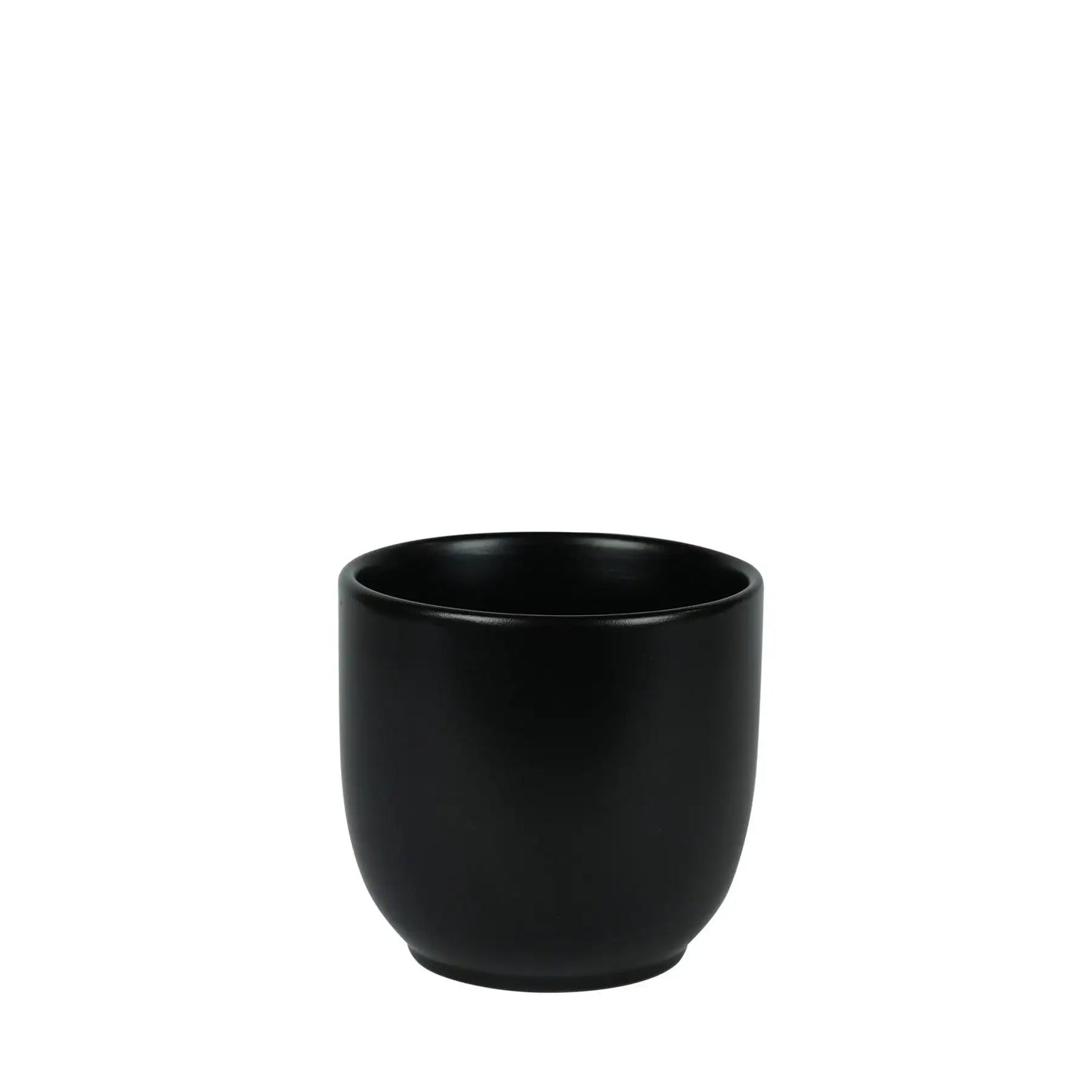 Hortus Matt Black Cairo Pot (13cm H x 13.5cm Dia)