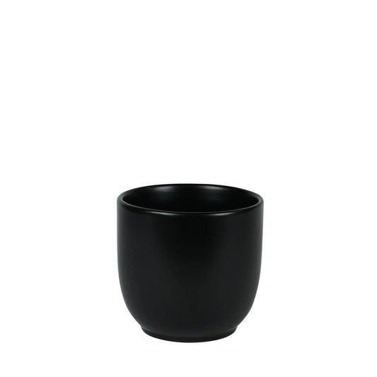 Hortus Matt Black Cairo Pot (13cm H x 13.5cm Dia)