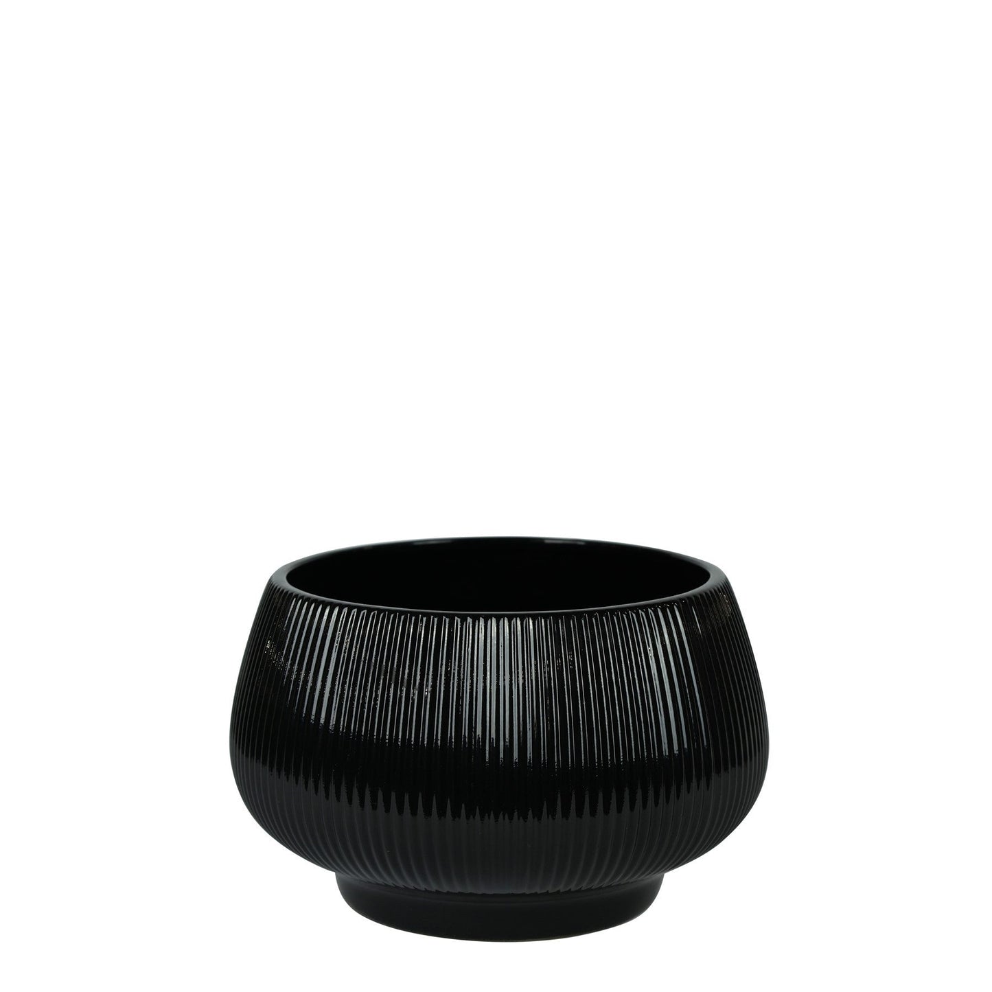 Glossy Black Hortus Belgrade Bowl (24x18cm)