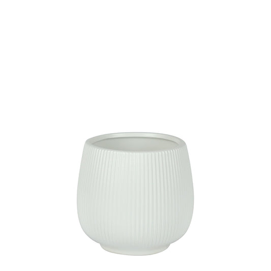 Matt White Hortus Lisbon Pot (12.5x13cm)