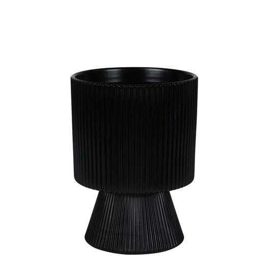 Matt Black Hortus Oslo Pot (16x22.5cm)
